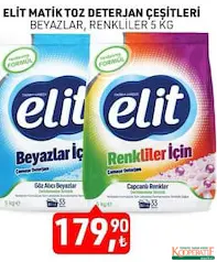 TARIM KREDİ ELİT MATİK TOZ DETERJAN 5 KG fiyat ve kampanya bilgisi